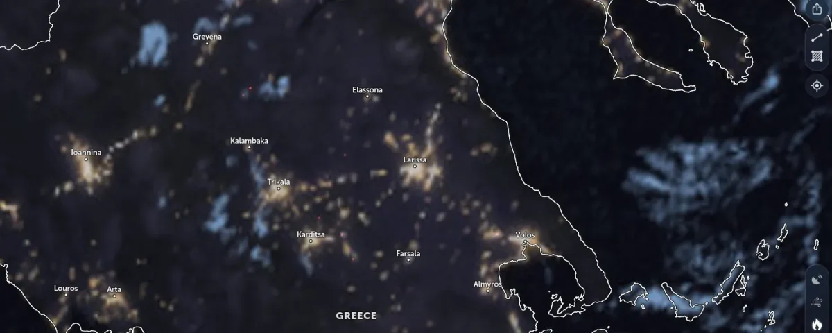 Δορυφορική εικόνα Λάρισα καιρός — 14–20 Μαρτίου 2026